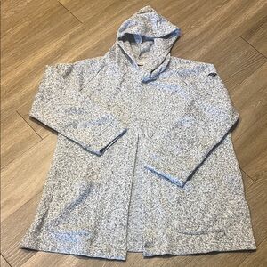 LL Bean Cardigan New England Heritage Open Front Hooded Sweater